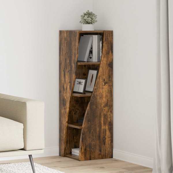 Nurgakapp 32 × 32 × 102cm Tehispuit Suitsetatud tamm