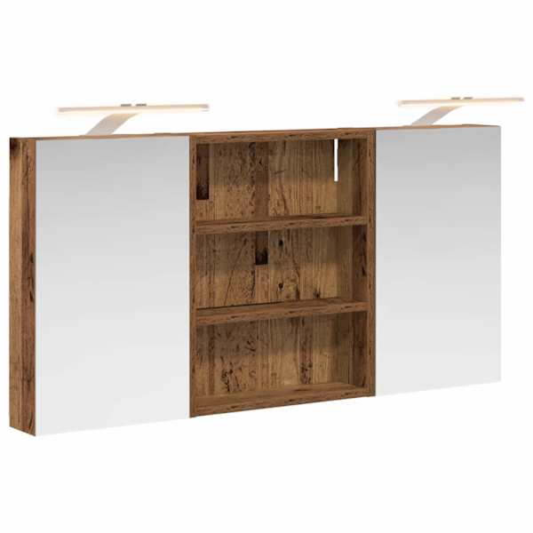 Vannitoa kapikomplekt 3 tk 100 × 10,5 × 50 cm Tehispuit