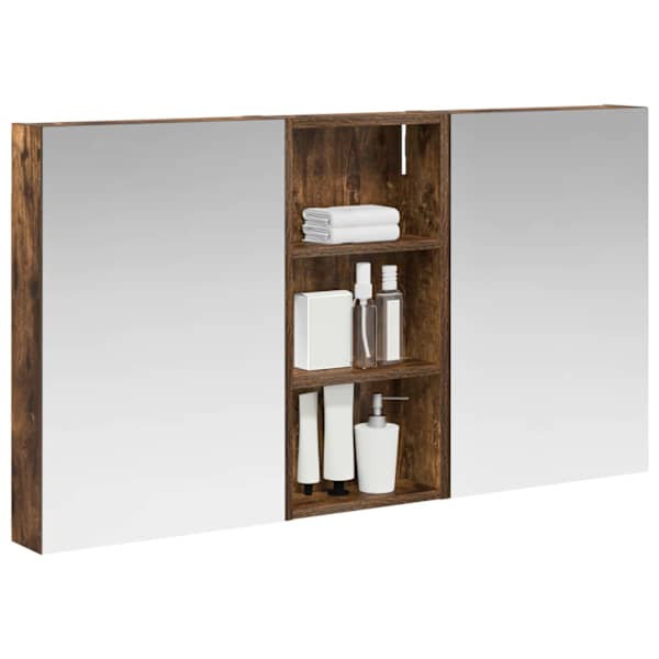 Vannitoa kapikomplekt 3 tk 110 × 10,5 × 60,5 cm Tehispuit