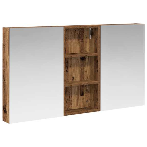 Vannitoa kapikomplekt 3 tk 110 × 10,5 × 60,5 cm Tehispuit