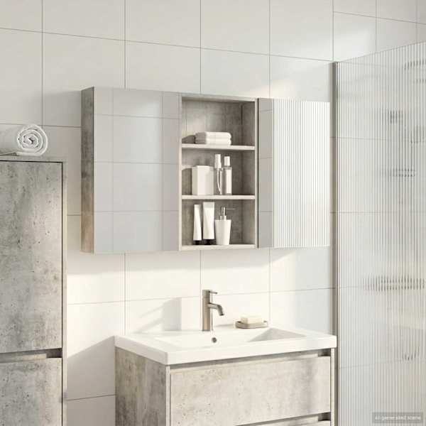 Vannitoa kapikomplekt 3 tk 120 × 10,5 × 60,5 cm Tehispuit