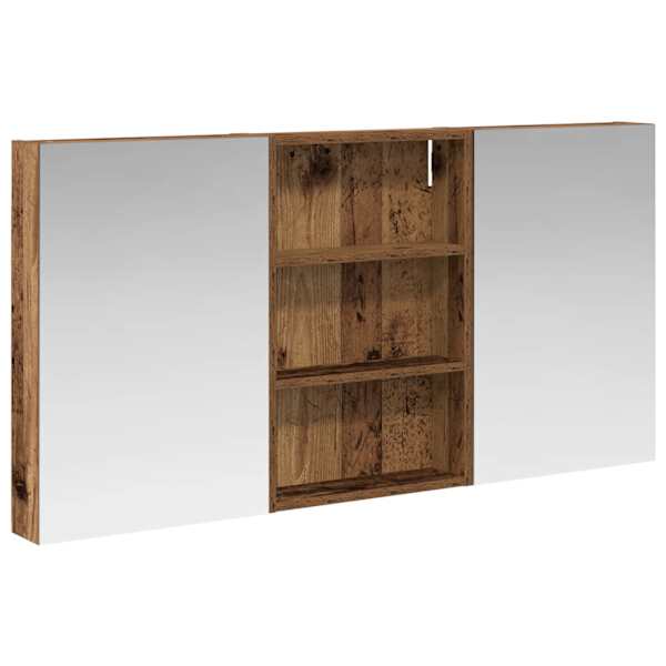 Vannitoa kapikomplekt 3 tk 120 × 10,5 × 60,5 cm Tehispuit
