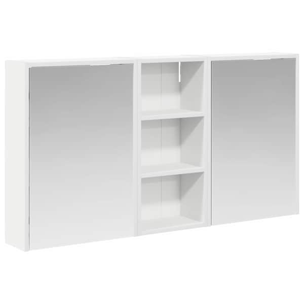 Vannitoa kapikomplekt 3 tk 116 × 16 × 62,5 cm Tehispuit