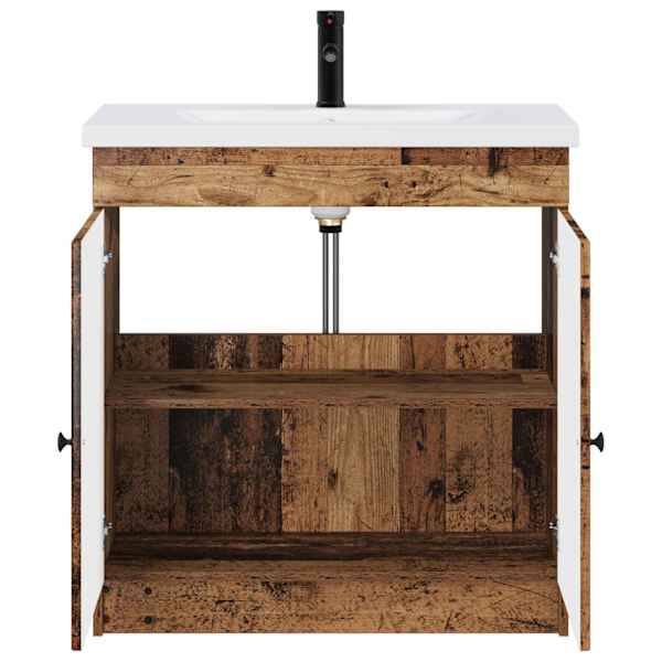 Vannitoa mööbleset Vana puit 56 × 37,5 × 81 cm Tehispuit