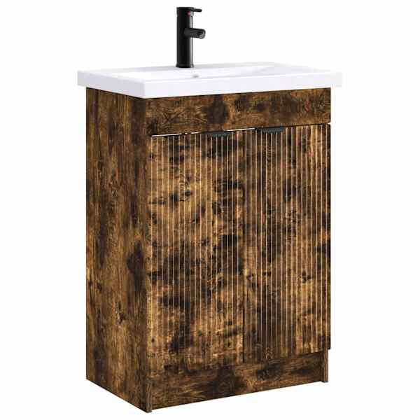 Vannitoa mööbleset Suitsutatud tamm 56 × 37,5 × 81 cm Tehispuit