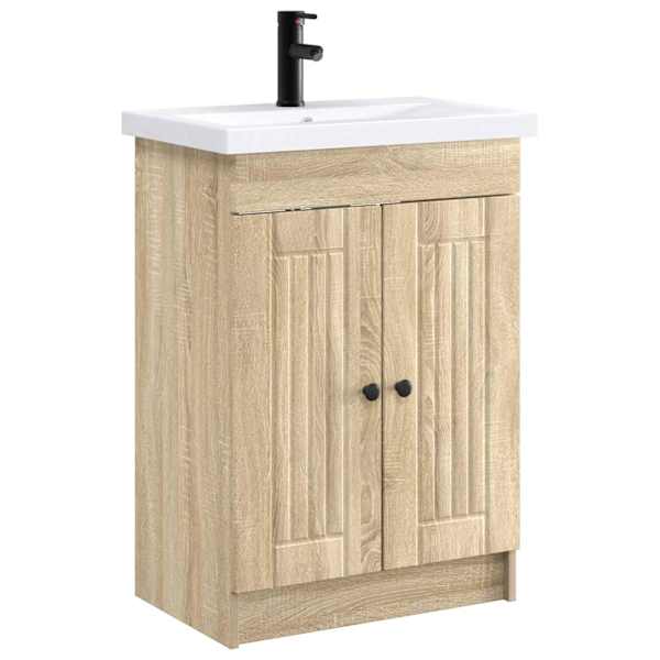 Vannitoa mööbleset Sonoma tamm 56 × 37,5 × 81 cm Tehispuit