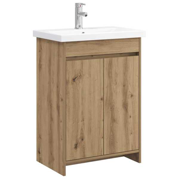 Vannitoa mööbleset Artisan tamm 81 × 40 × 84,5 cm Tehispuit