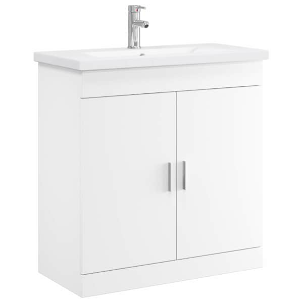 Vannitoa mööbleset Valge 81 × 40 × 84,5 cm Tehispuit
