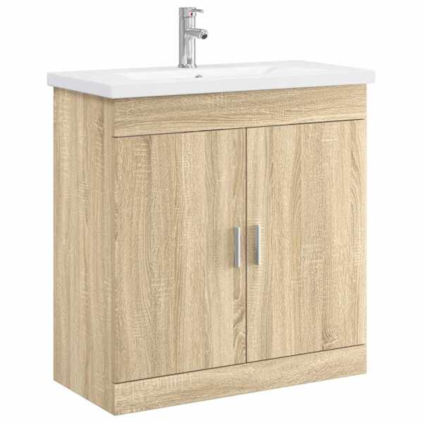Vannitoa mööbleset Sonoma tamm 81 × 40 × 84,5 cm Tehispuit