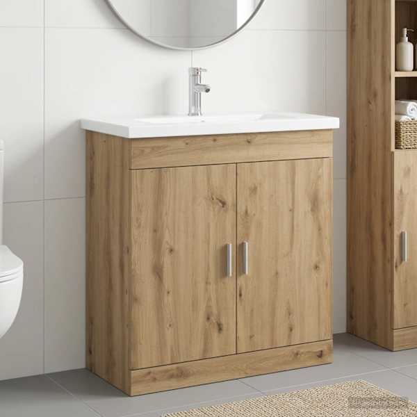 Vannitoa mööbleset Artisan tamm 81 × 40 × 84,5 cm Tehispuit