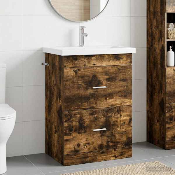 Vannitoa mööbleset Suitsutatud tamm 61 × 40 × 84,5 cm Tehispuit