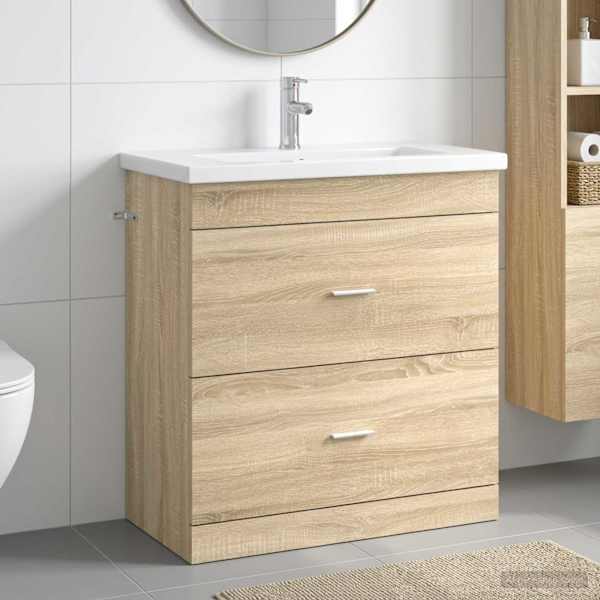 Vannitoa mööbleset Sonoma tamm 81 × 40 × 84,5 cm Tehispuit