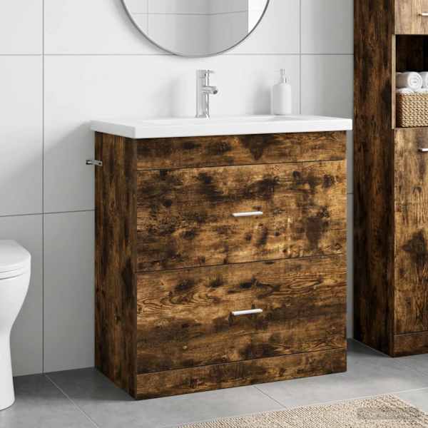 Vannitoa mööbleset Suitsutatud tamm 81 × 40 × 84,5 cm Tehispuit