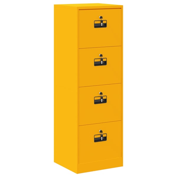 Failikapp Kollane sinep 45,5 × 42 × 139 cm Külmvalsitud teras