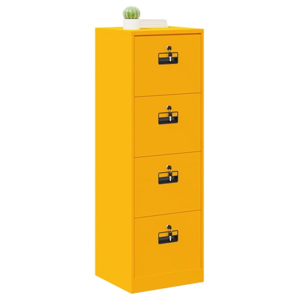 Failikapp Kollane sinep 45,5 × 42 × 139 cm Külmvalsitud teras