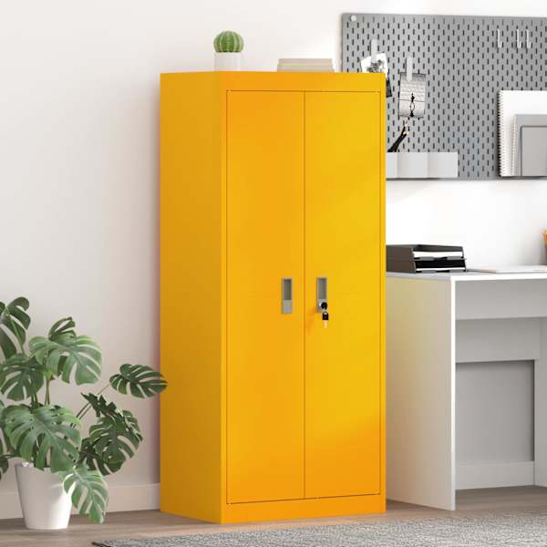 Hoiukapp Kollane sinep 60 × 40 × 140 cm Teras