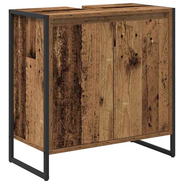 Vannitoa kapp Vana puit 60 × 30 × 60 cm Tehispuit