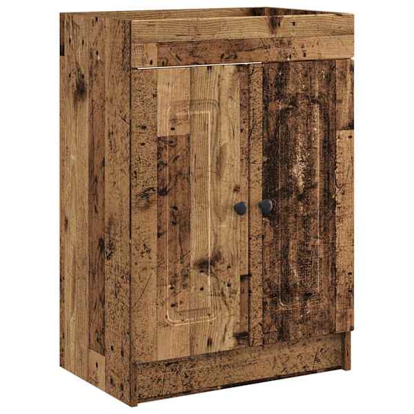 Vannitoa all oleva kraani kapp Vana puit 78,5 × 37,5 × 81 cm