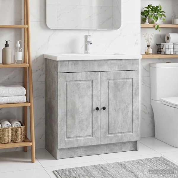 Vannitoa all oleva kraani kapp Betoonhall 78,5 × 37,5 × 81 cm