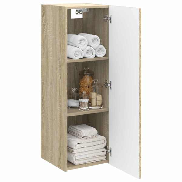 Seinale kinnitatav vannitoikapp Sonoma tamm 33 × 34,5 × 60 cm