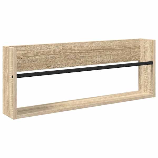 Ajakirja riiul riiuliga Sonoma tamm 80 × 12 × 30 cm Tehispuit