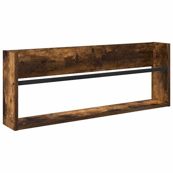 Ajakirja riiul Suitsetatud tamm 80 × 12 × 30 cm Tehispuit
