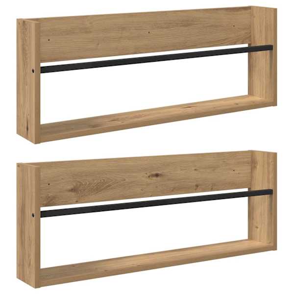 Ajakirja riiul 2 tk Käsitööpuu 80 × 12 × 30 cm Tehispuit