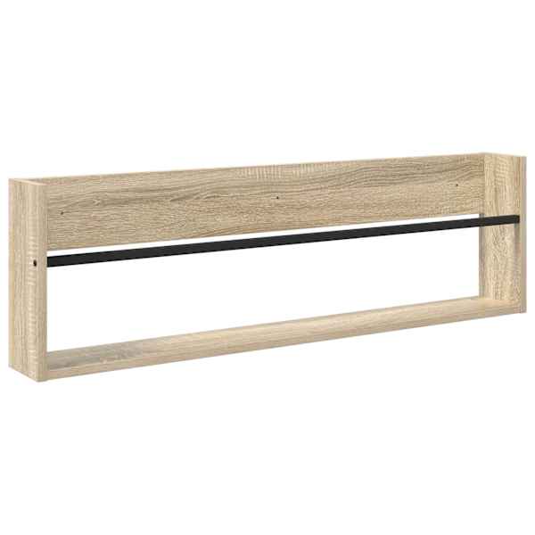 Ajakirja riiul riiuliga Sonoma tamm 100 × 12 × 30 cm Tehispuit