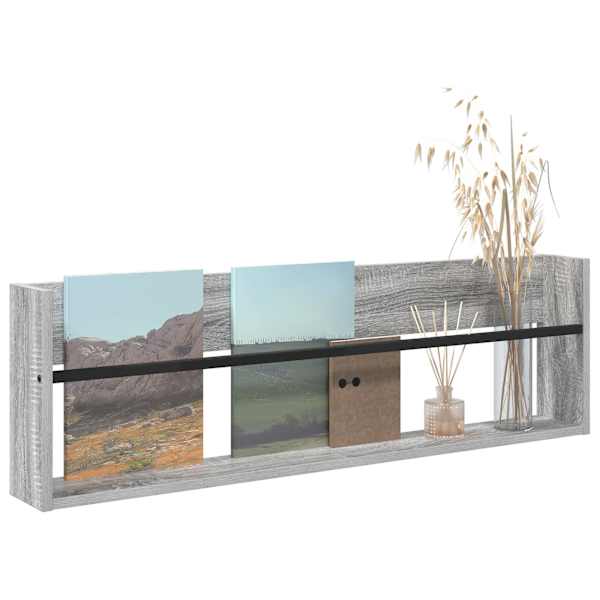 Ajakirja riiul riiuliga Hall Sonoma 100 × 12 × 30 cm Tehispuit
