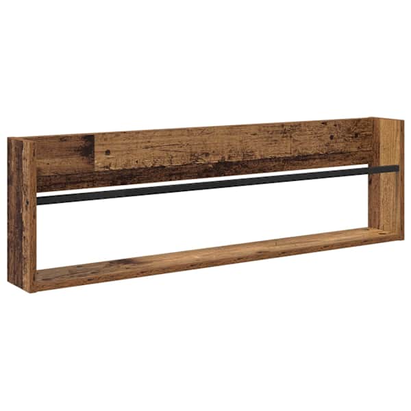 Ajakirja riiul riiuliga Vana puit 100 × 12 × 30 cm Tehispuit