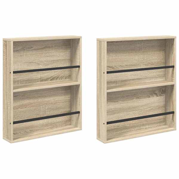 Ajakirja riiul 2 tk Sonoma tamm 60 × 12 × 70 cm Tehispuit