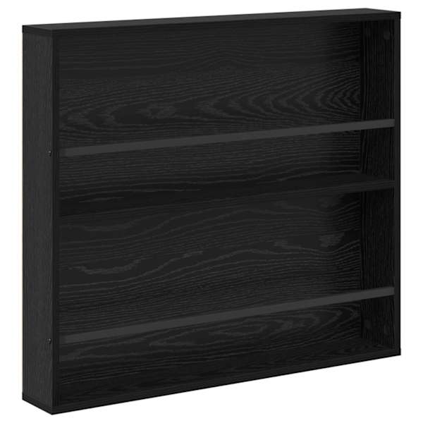 Ajakirja riiul riiuliga Must tamm 80 × 12 × 70 cm Tehispuit