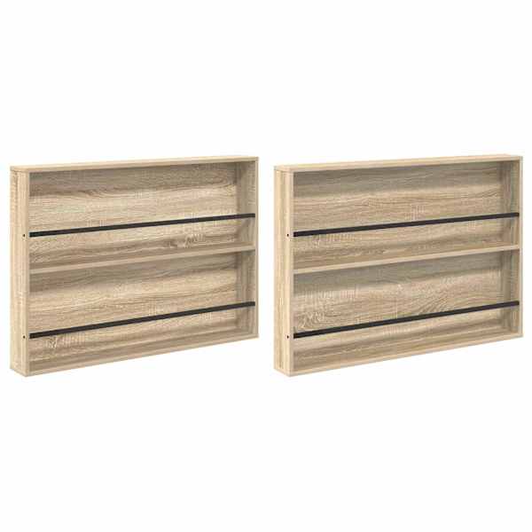 Ajakirja riiul 2 tk Sonoma tamm 100 × 12 × 70 cm Tehispuit