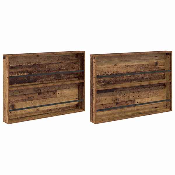 Ajakirja riiul 2 tk Vana puit 100 × 12 × 70 cm Tehispuit