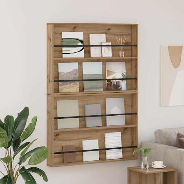 Ajakirja riiul 2 tk Käsitööpuu 100 × 12 × 70 cm Tehispuit