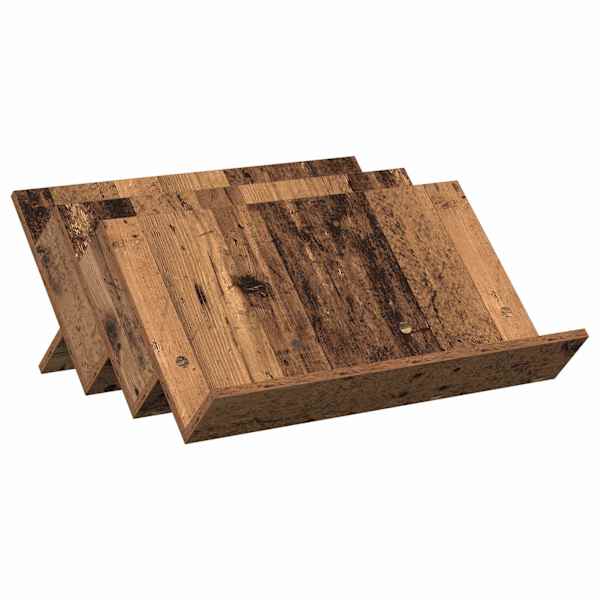 Ajakirja riiul riiuliga Vana puit 65 × 53 × 28,5 cm Tehispuit