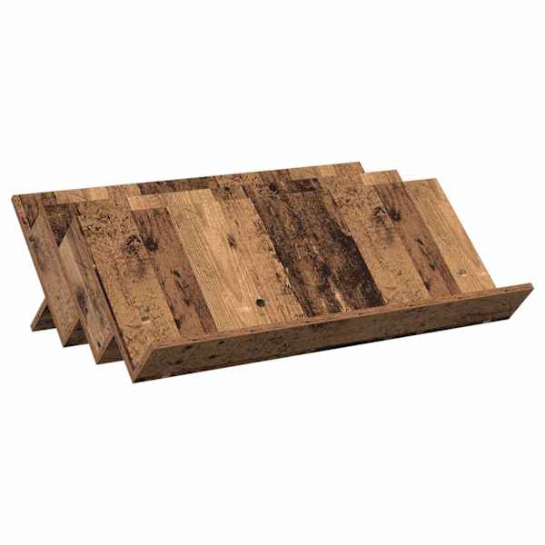 Ajakirja riiul riiuliga Vana puit 90 × 53 × 28,5 cm Tehispuit