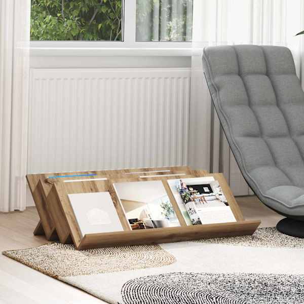 Ajakirja riiul riiuliga Käsitööpuu 90 × 53 × 28,5 cm Tehispuit