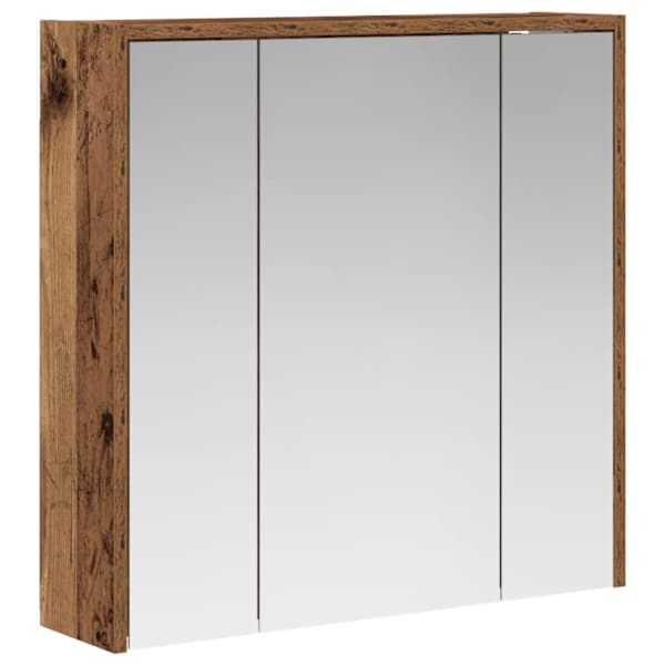 Vannitoa peeglikapp Vana puit 63,5 × 16 × 62,5 cm Tehispuit