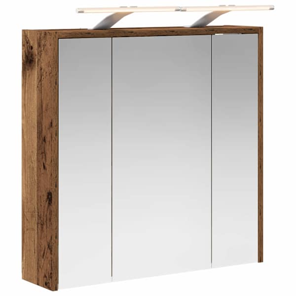 Vannitoa peeglikapp Vana puit 63,5 × 16 × 62,5 cm Tehispuit