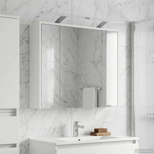 Vannitoa peeglikapp Valge 73,5 × 16 × 62,5 cm Tehispuit