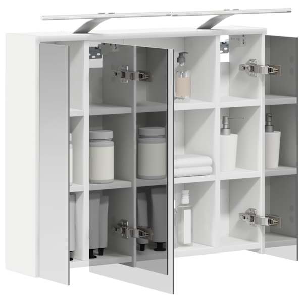 Vannitoa peeglikapp Valge 73,5 × 16 × 62,5 cm Tehispuit
