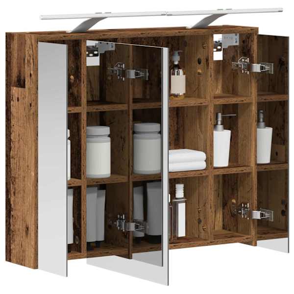 Vannitoa peeglikapp Vana puit 73,5 × 16 × 62,5 cm Tehispuit