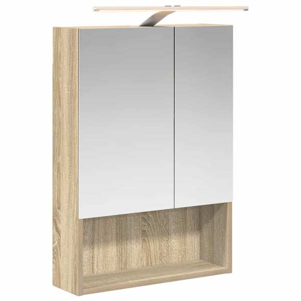 Vannitoa peeglikapp Sonoma tamm 50 × 14,5 × 70 cm Tehispuit