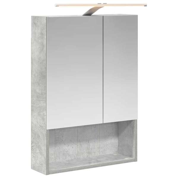 Vannitoa peeglikapp Betoonhall 50 × 14,5 × 70 cm Tehispuit