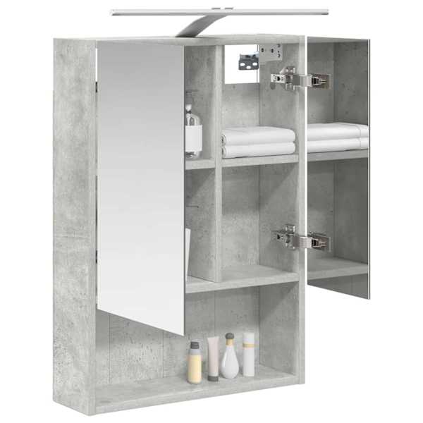 Vannitoa peeglikapp Betoonhall 50 × 14,5 × 70 cm Tehispuit