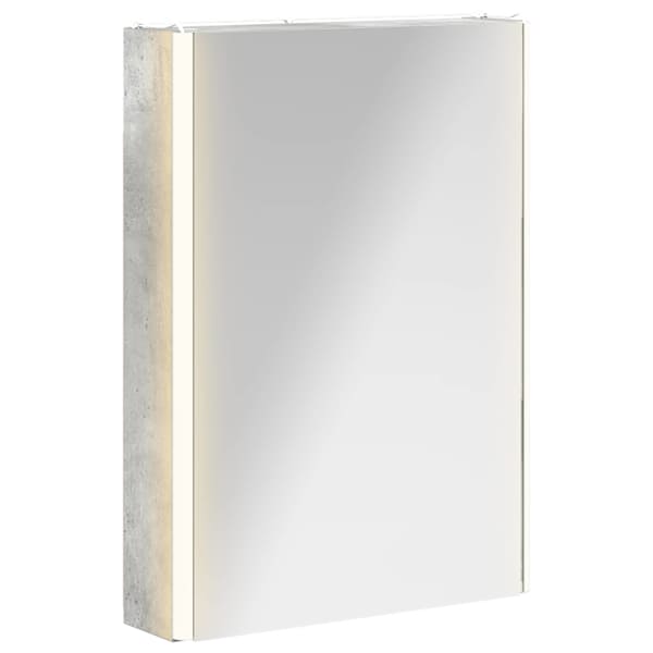 Vannitoa peeglikapp Betoonhall 43 × 11,5 × 60,5 cm Tehispuit