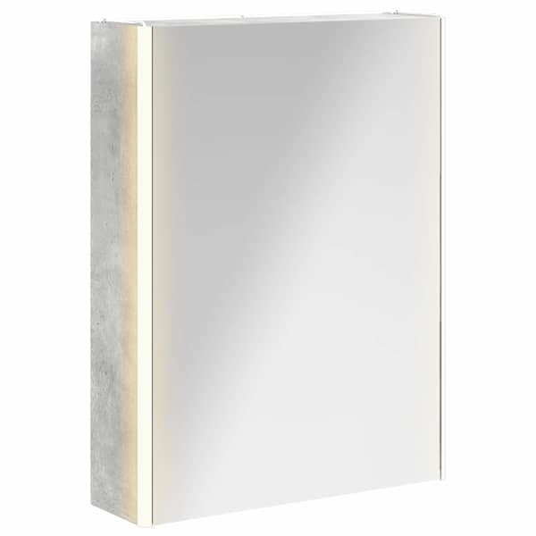 Vannitoa peeglikapp Betoonhall 53 × 15,5 × 70 cm Tehispuit