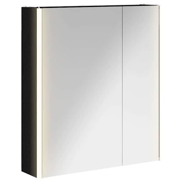 Vannitoa peeglikapp Must tamm 63,5 × 15,5 × 70 cm Tehispuit