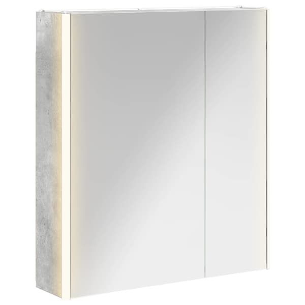 Vannitoa peeglikapp Betoonhall 63,5 × 15,5 × 70 cm Tehispuit